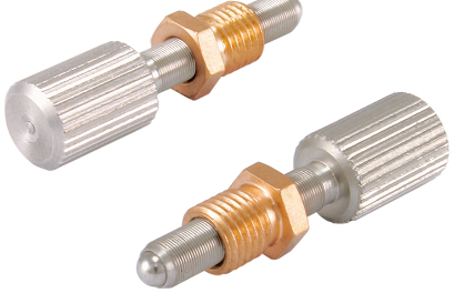 07AST-M6E-10 M4x0.125 Сверхточный регулировочный винт с гайкой, диапазон перемещения: 10 мм