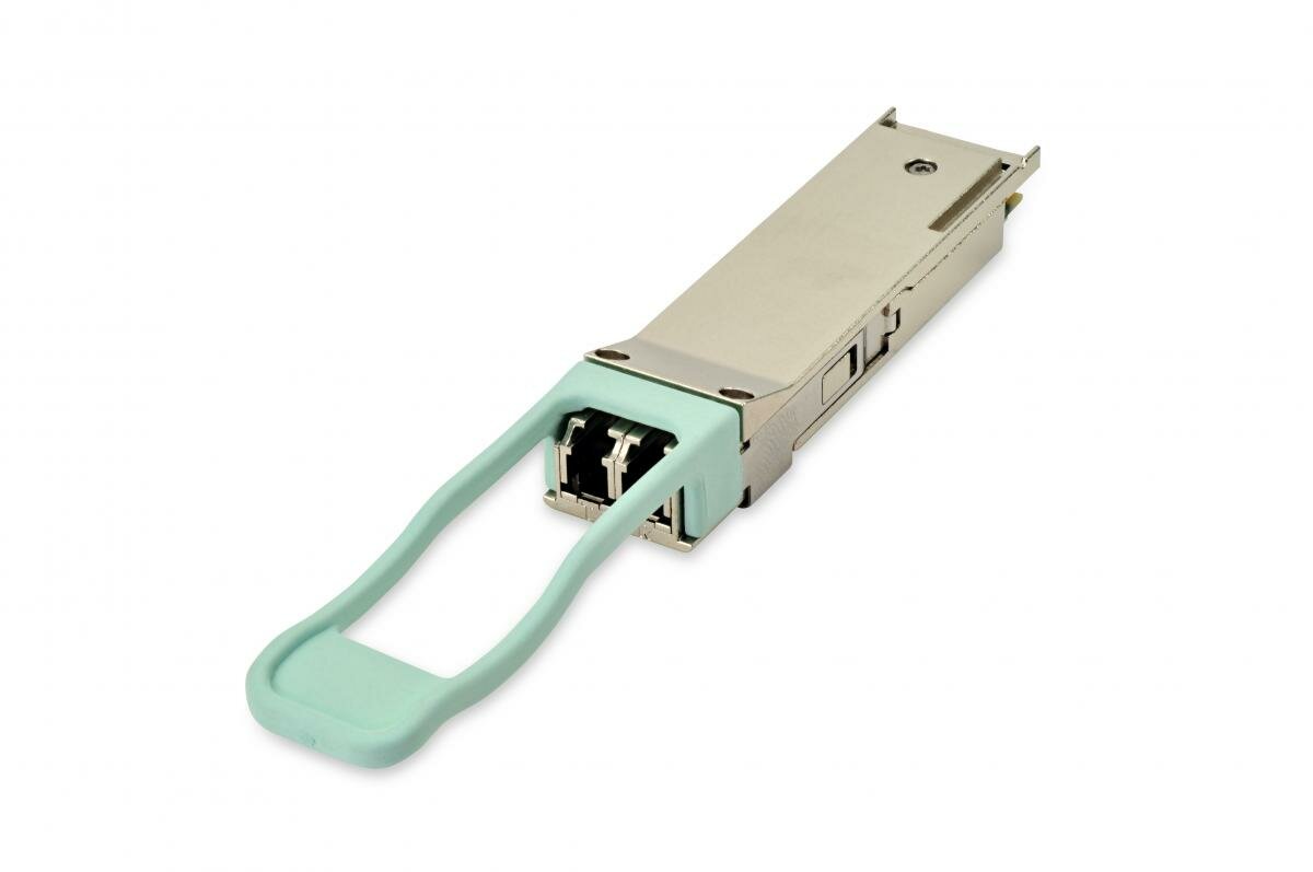 Оптический трансивер QSFP+, 4xCWDM (LC), 40GE (SMF&MMF), 1 км